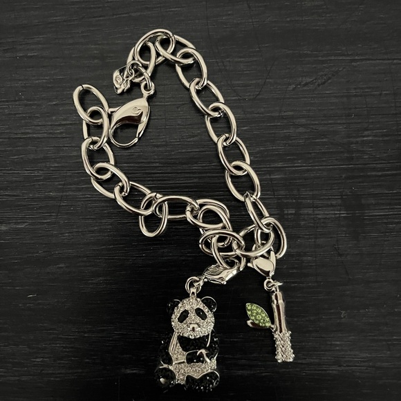 EUC Swarovski limited edition Panda and Bamboo charm bracelet. - Picture 9 of 12